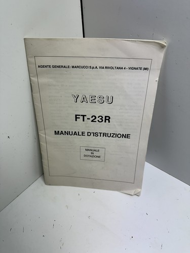 Operating manual yaesu - operating, ft-23r
